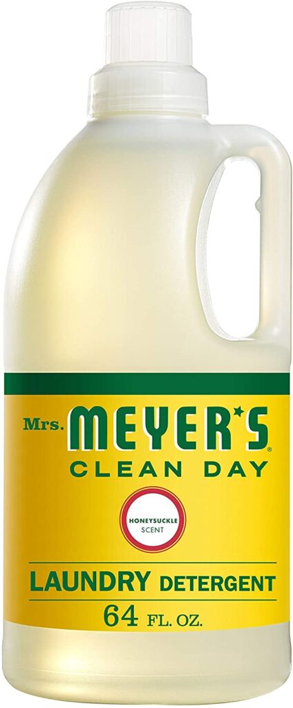 Mrs. Meyer's Clean Day Liquid Laundry Detergent, Cruelty Free and Biodegradable Formula, Honeysuckle Scent, 64 oz